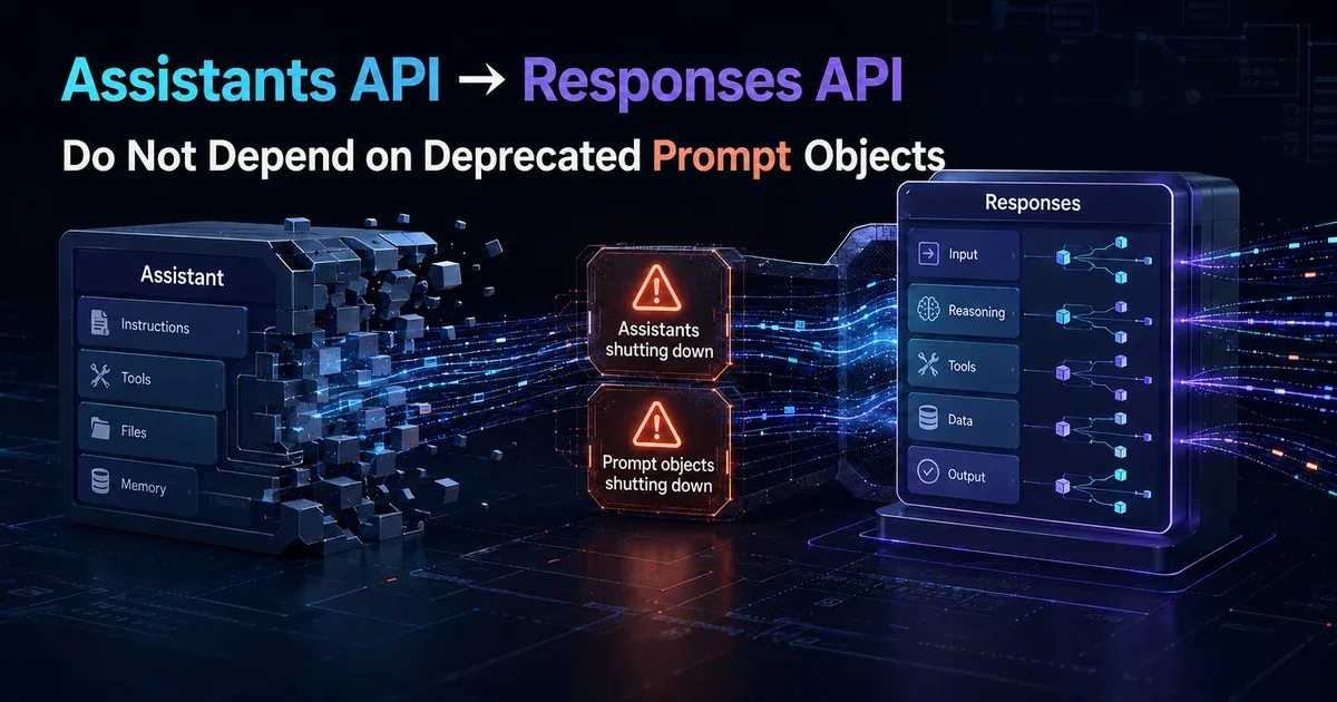 OpenAI Assistants API migrating to Responses API without depending on deprecated Prompt objects