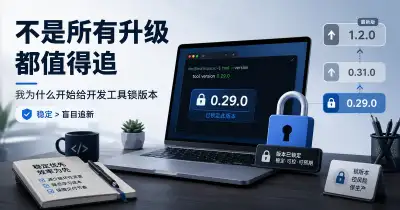 开发工具版本锁定与稳定工作流主题封面 - XBSTACK