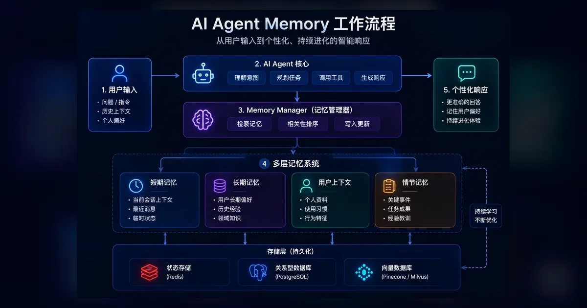 AI Agent 记忆召回架构:结构化查询、向量召回、重排与 Prompt 组装