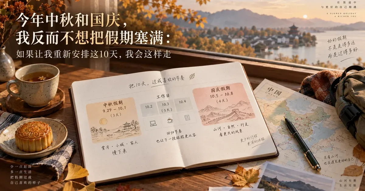 中秋与国庆之间,一张没有被景点和行程塞满的秋季旅行计划