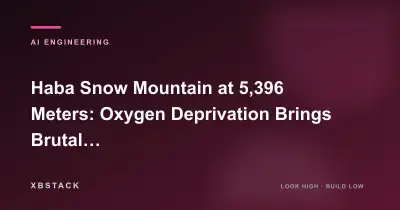 Haba Snow Mountain at 5,396 Meters: Oxygen Deprivation Brings Brutal Honesty: AI ENGINEERING article cover - XBSTACK