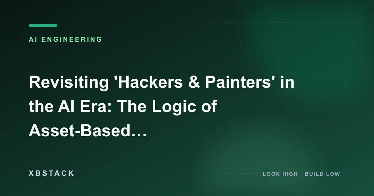 Revisiting 'Hackers & Painters' in the AI Era: The Logic of Asset-Based Survival for Full-Stack Developers: AI ENGINEERING article cover