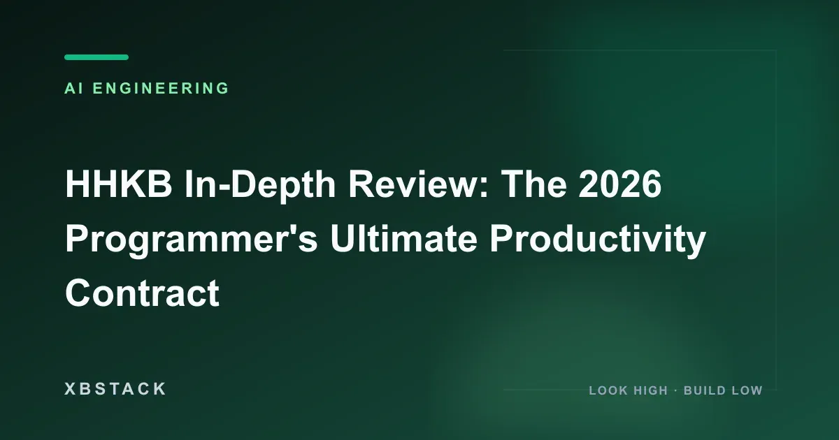 HHKB In-Depth Review: The 2026 Programmer's Ultimate Productivity Contract: AI ENGINEERING article cover