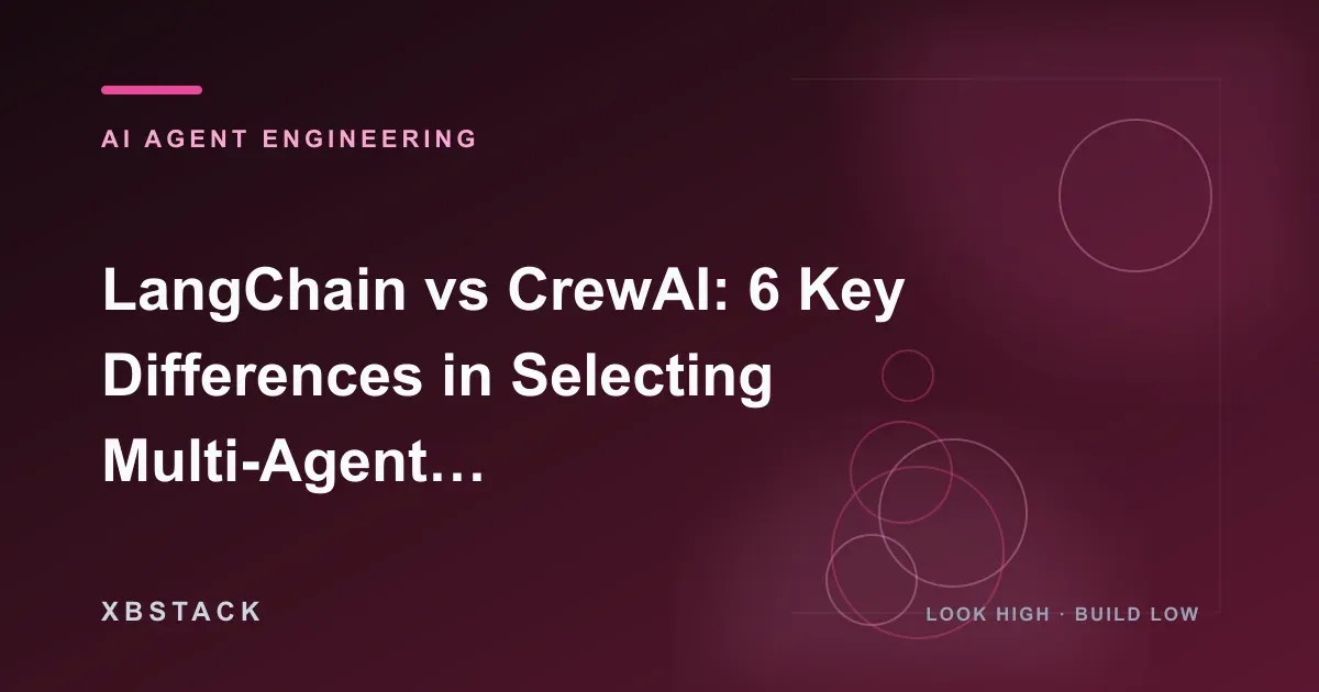 LangChain vs CrewAI: 2026 AI agent framework comparison