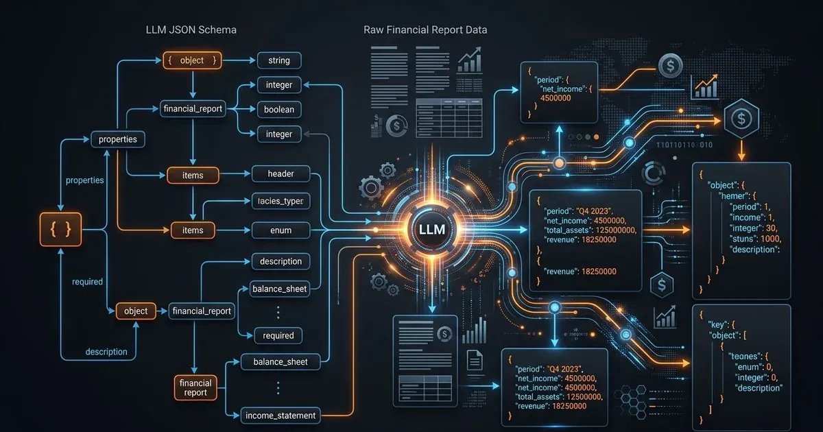LLM JSON Schema 实战:如何让 AI 稳定输出财报收入、现金流和风险因素?
