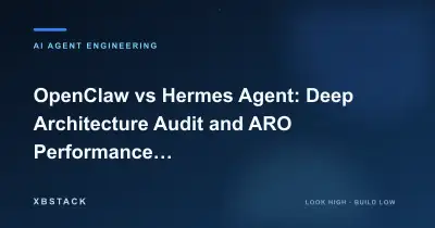 OpenClaw versus Hermes Agent: messaging gateway, memory, skills, and deployment comparison cover - XBSTACK