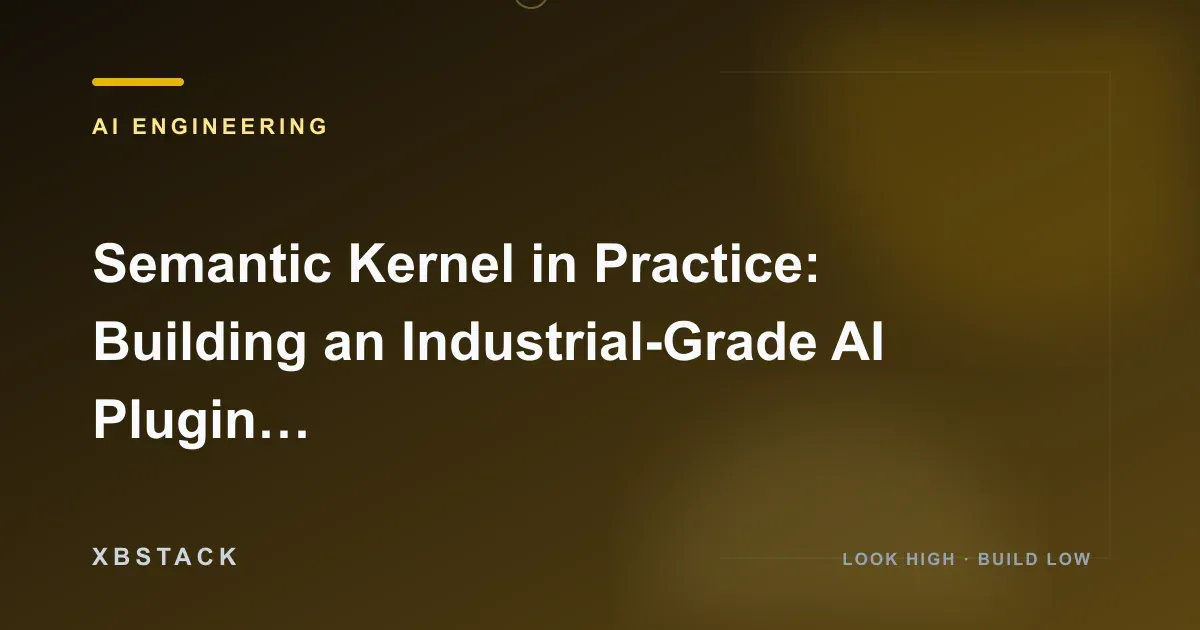 Current Semantic Kernel architecture using plugins, KernelFunction and automatic function calling