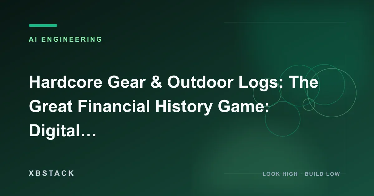 The Great Game revisited through Wall Street history, AI bubbles, and digital-asset cycles